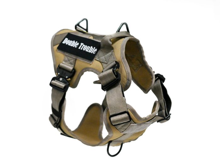 Multifunctional Tactical Dog Harness - Beige - Image 9